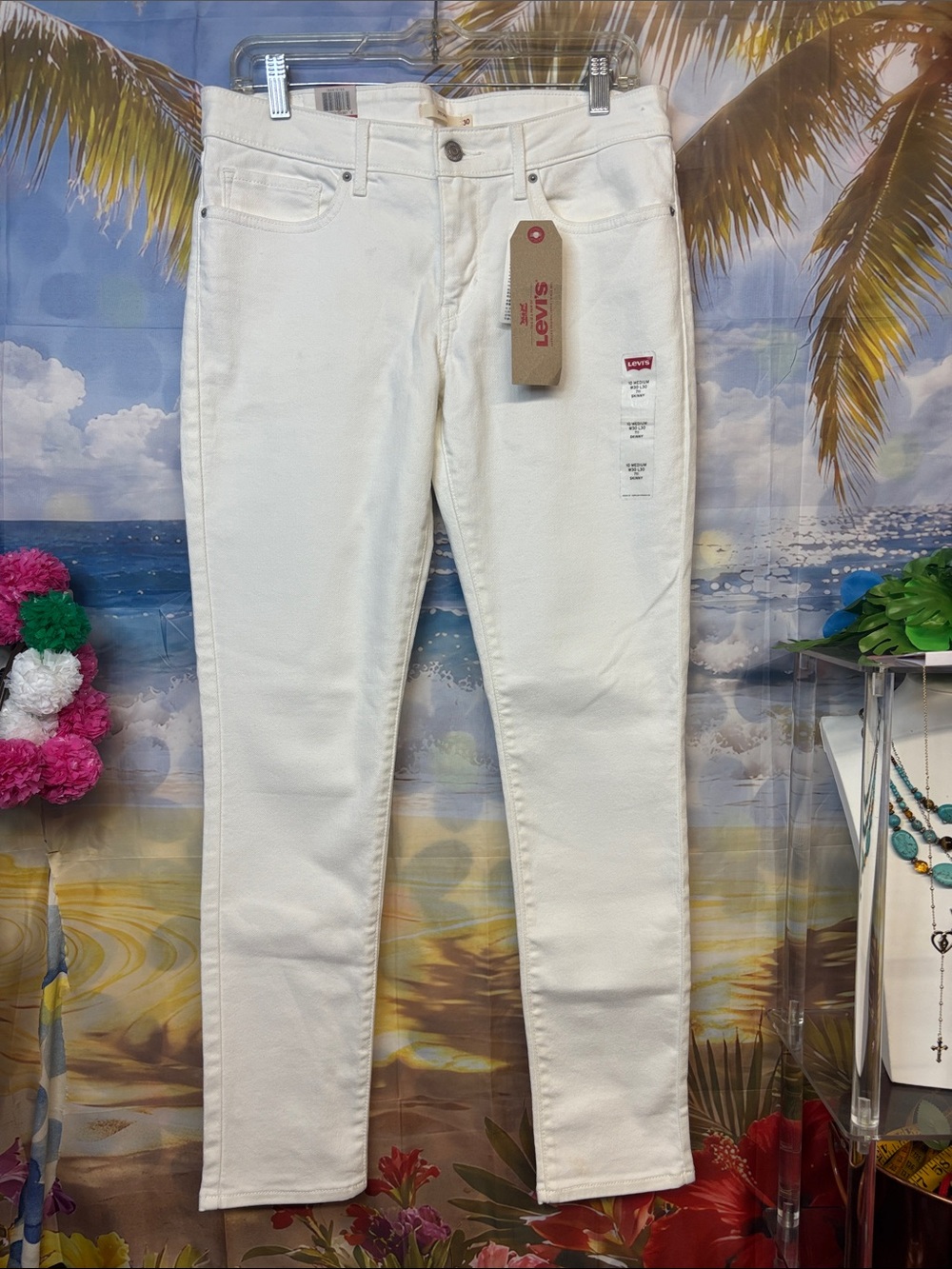 Levi's Women's White Skinny Jeans